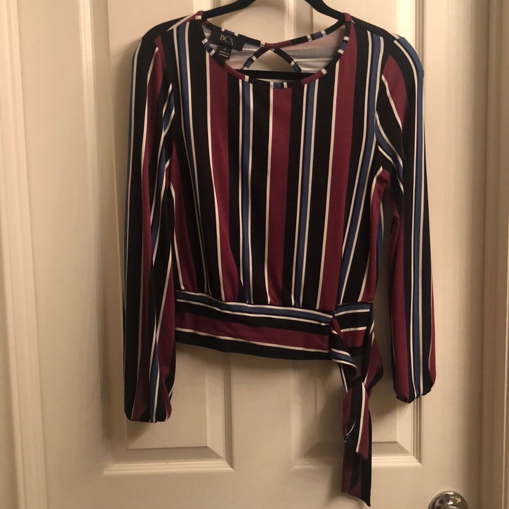 🆕BCX Blouse w/ side tie & back peep hole #61